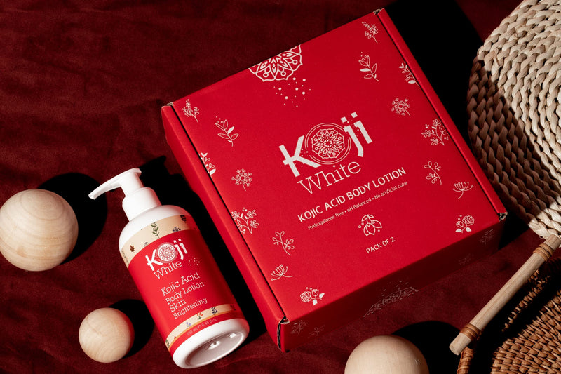 Koji White Kojic Acid Skin Brightening Body Lotion – Natural Moisturizer & Glowing – Dark Spots, Uneven Skin Tone 8.45 Ounce Bottle 8.45 Fl Oz (Pack of 1) - BeesActive Australia