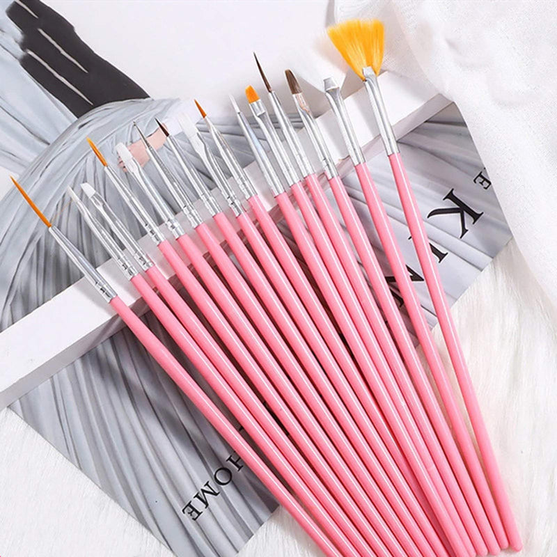 ONNPNN 31 Piece Nail Painting Brushes and French Nail Edge Trimmer Kit, Nail Art Dotting Pens Nail Striping Flower Drawing Brush, Acrylic Gel False Tips Trimmer Nails Edge Cutter Clipper Manicure Tool - BeesActive Australia