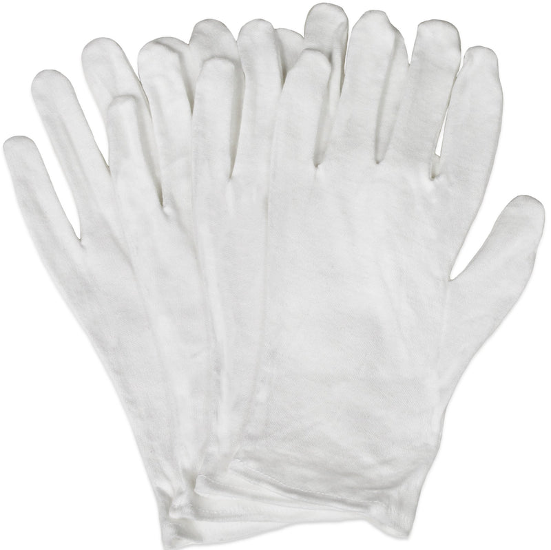 Eurow 100% Premium Cotton Cosmetic Moisturizing Natural Therapy Gloves for Dry Hands Healing and Beauty - White 2 Pairs - BeesActive Australia