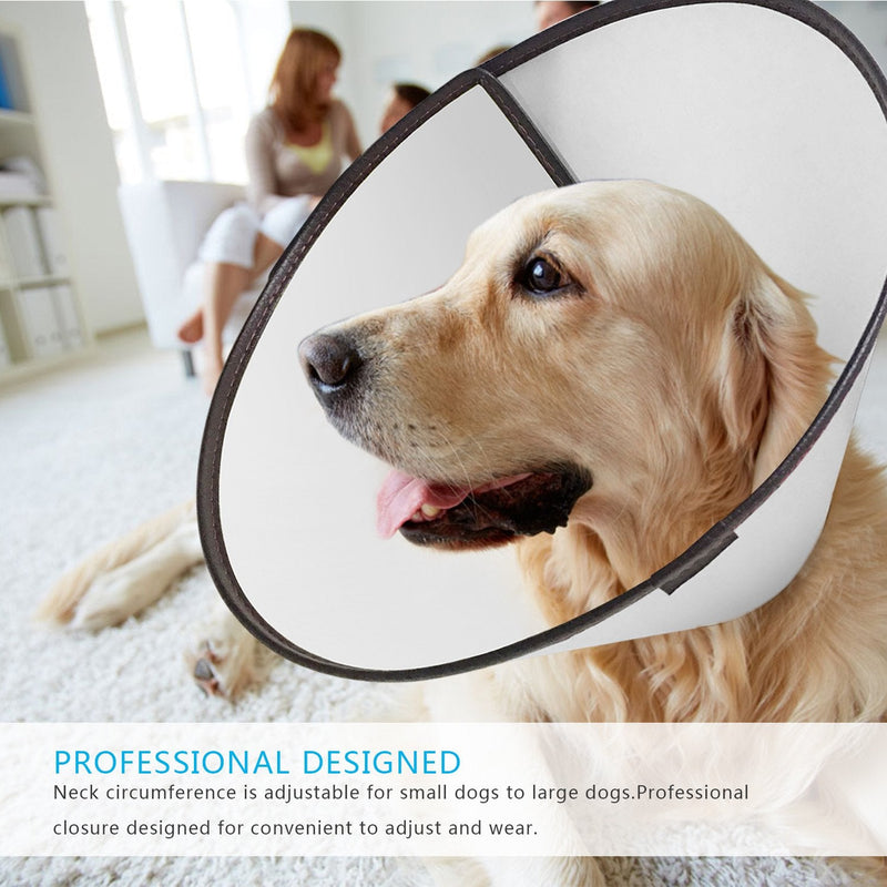 Felicey Adjustable Dog Elizabeth Collar Latest Upgrade Pet Protective Collar with Soft Edge Dog Neck Cone Recovery Cone Collar for Anti-Bite Lick, Surgery or Wound Healing L - BeesActive Australia