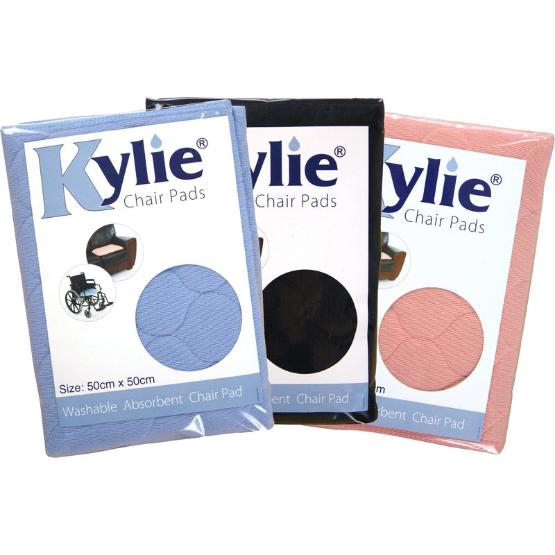 Kylie Chair Pads | Black | 1 Litre | 50 x 50cm | Washable Incontinence Chair Pads | Premium Quality & Comfort - BeesActive Australia