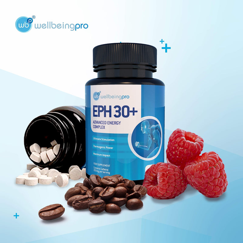 WBP Eph30+ (Up to 3 Months+ Supply) - Advanced Energy Complex - Vegan Friendly UK Made Supplement (Bottle - 100 Tablets) - BeesActive Australia