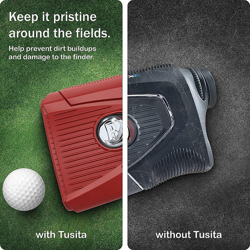 TUSITA Case Compatible with Bushnell Pro XE - Silicone Protective Cover - Golf Laser Rangefinder GPS Accessories Red - BeesActive Australia