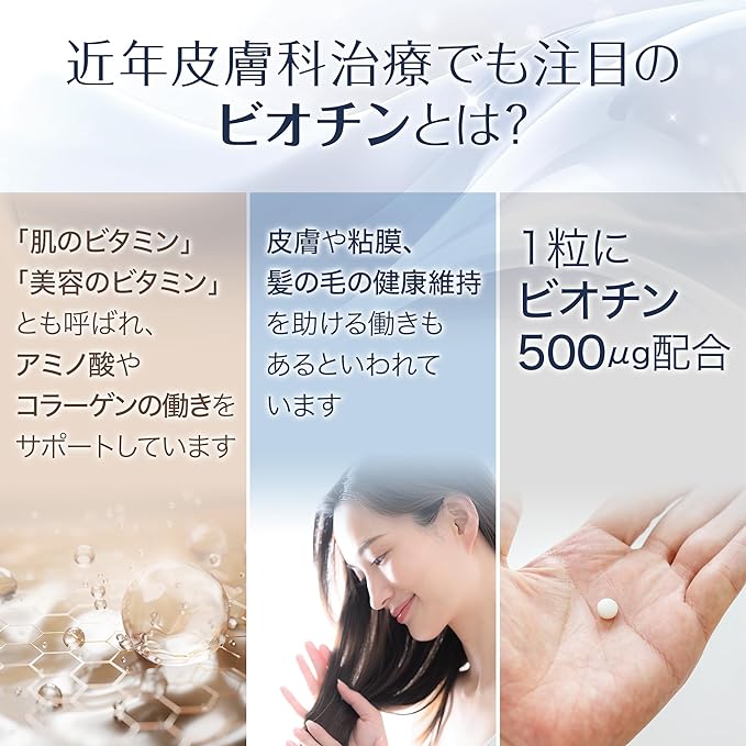 Suncerite Sapporo Biotin (sustained) 30 days [Nutritional functional food] Contains anti-aging care ingredients B vitamins supplement tablet Manufactured in a domestic GMP certified factory 30 tablets - BeesActive Australia