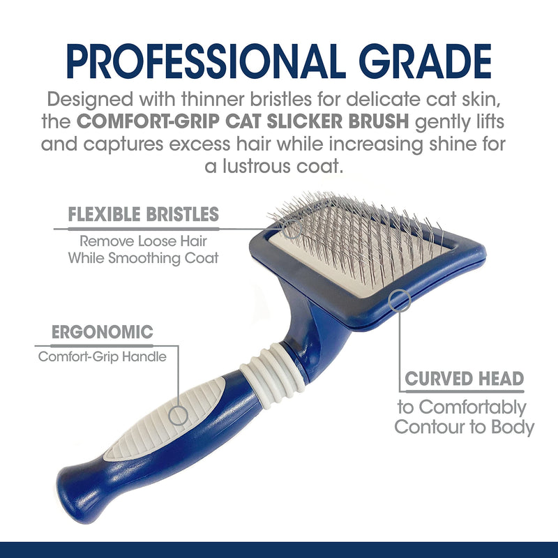 Four Paws Magic Coat Professional Series Comfort-Grip Cat Slicker Brush - BeesActive Australia