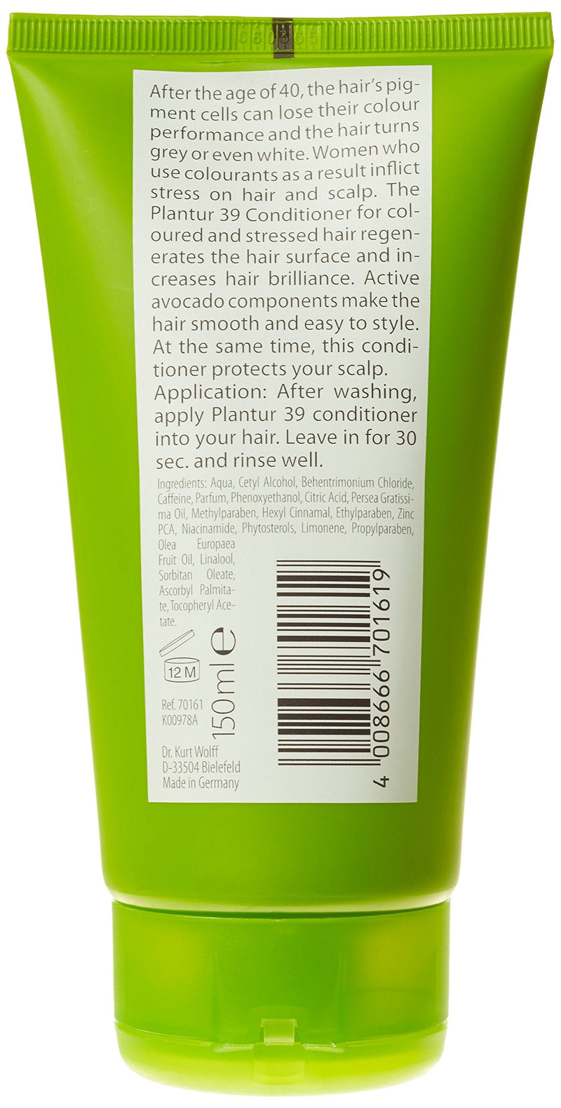 Plantur 39 Conditioner for Coloured and Stressed Hair 150ml | Unique Galenic Formula Supports Hair Growth - BeesActive Australia