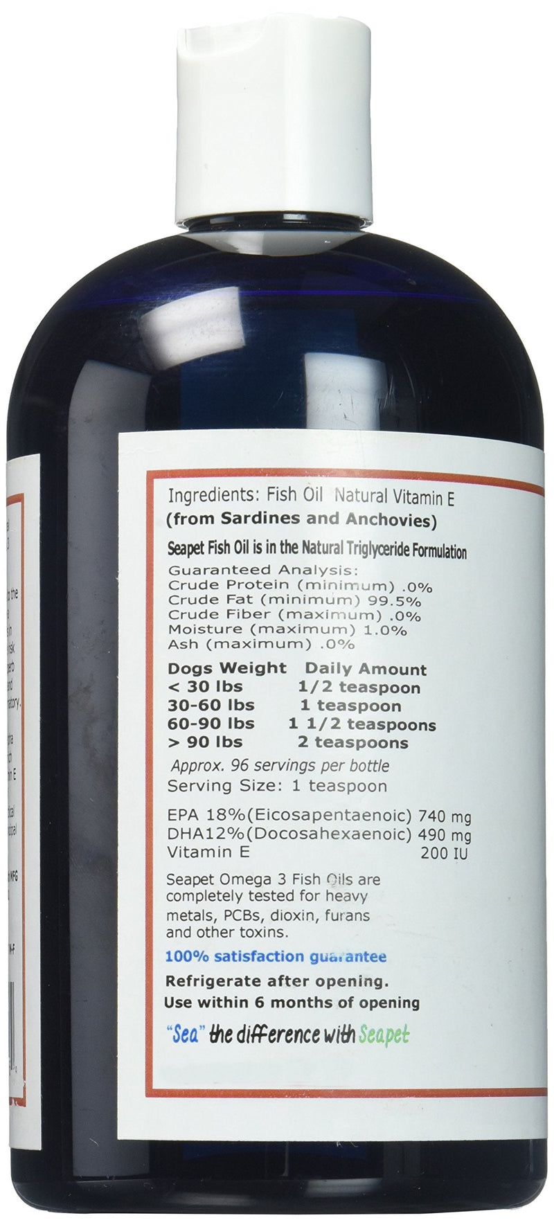 Sea Pet Omega Plus Fish Oil with Natural Vitamin E (16 oz) - BeesActive Australia