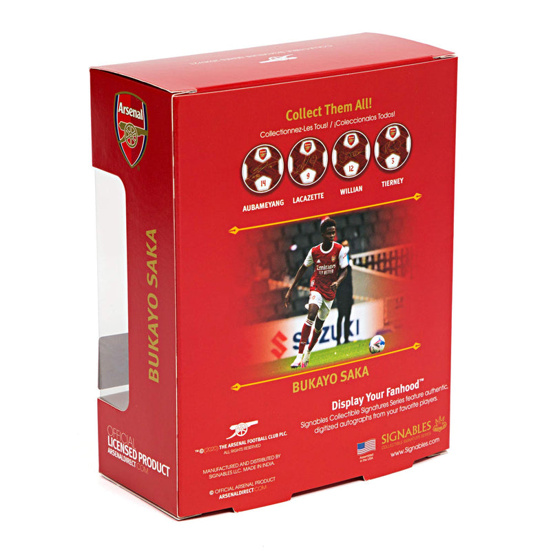 Arsenal F.C.:Signables Signature Series (Facsimile Signed) Soccer Signable with Player Info - Official Collectors Item 4 inch Bukayo Saka - BeesActive Australia