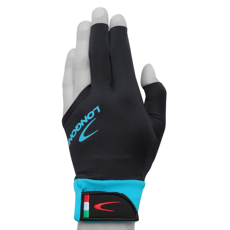 Longoni Sultan 2.0 Billiard Pool Cue Glove - for Left or Right Hand - Black Small For Left hand (Right-handed player) - BeesActive Australia