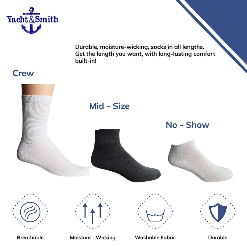 BILLIONHATS 48 Pairs of Kids Wholesale Shoe Liner Training Socks No Show Thin Low Cut Sport Ankle Bulk Socks, 6-8 48 Pairs Dark Heather Gray - BeesActive Australia