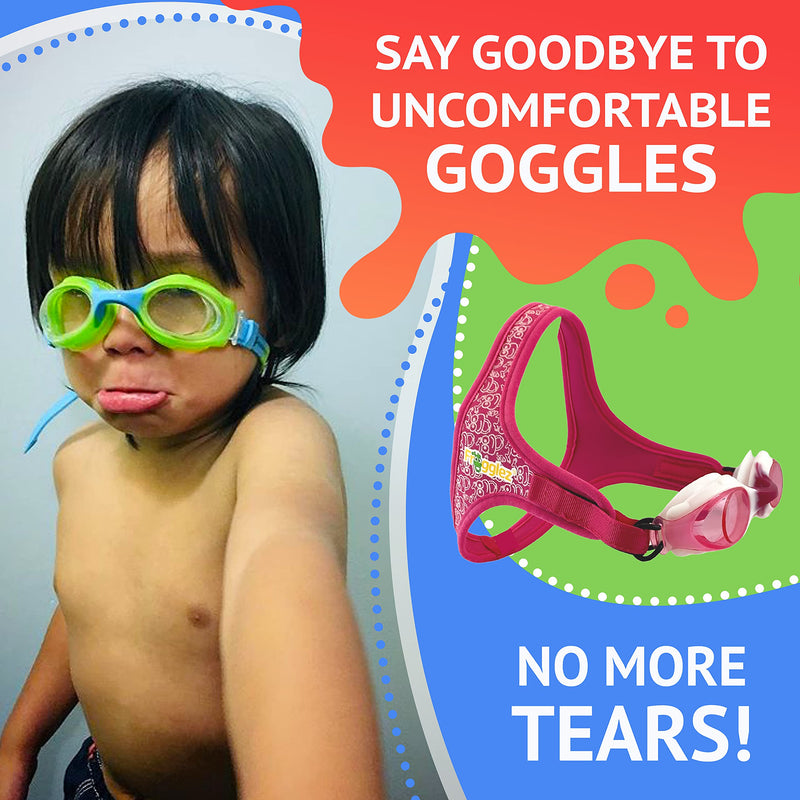 Frogglez Kids Swim Goggles & After-Swim Care Kit by Burrows Best Bundle - Pain-Free Strap, Anti-Fog | Vegan & Kid-Safe - BeesActive Australia