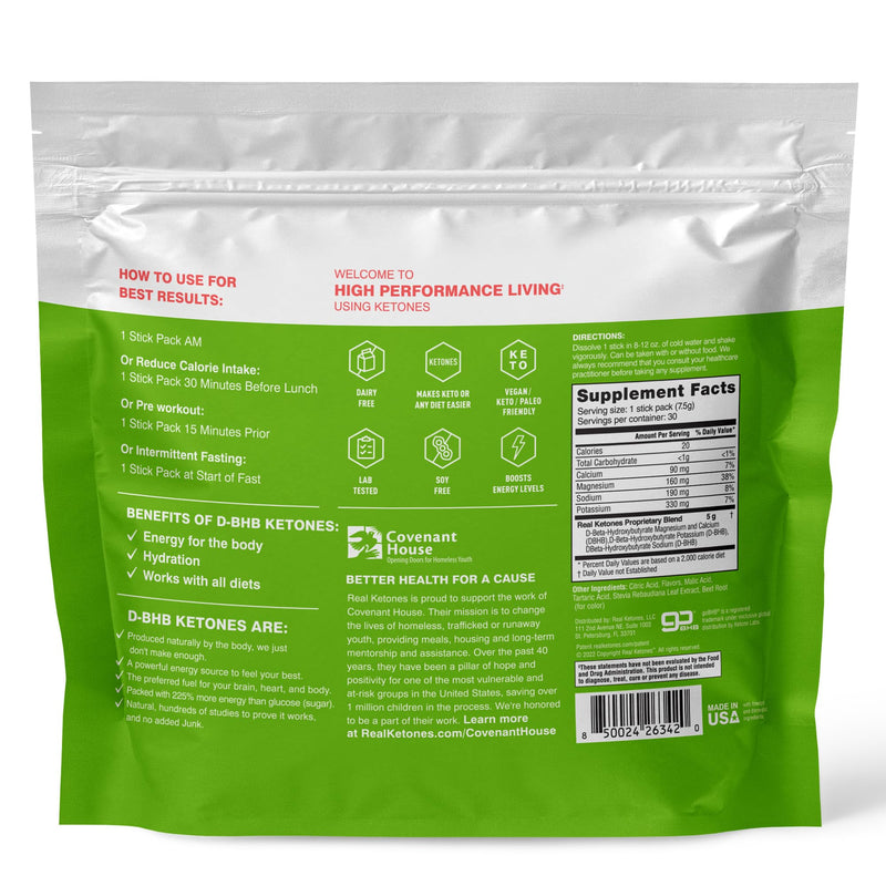 Real Ketones Shift Watermelon Exogenous Keto D BHB Powder + Keto Electrolytes, 30 Drink Mix Packets for Rapid Ketosis - BeesActive Australia