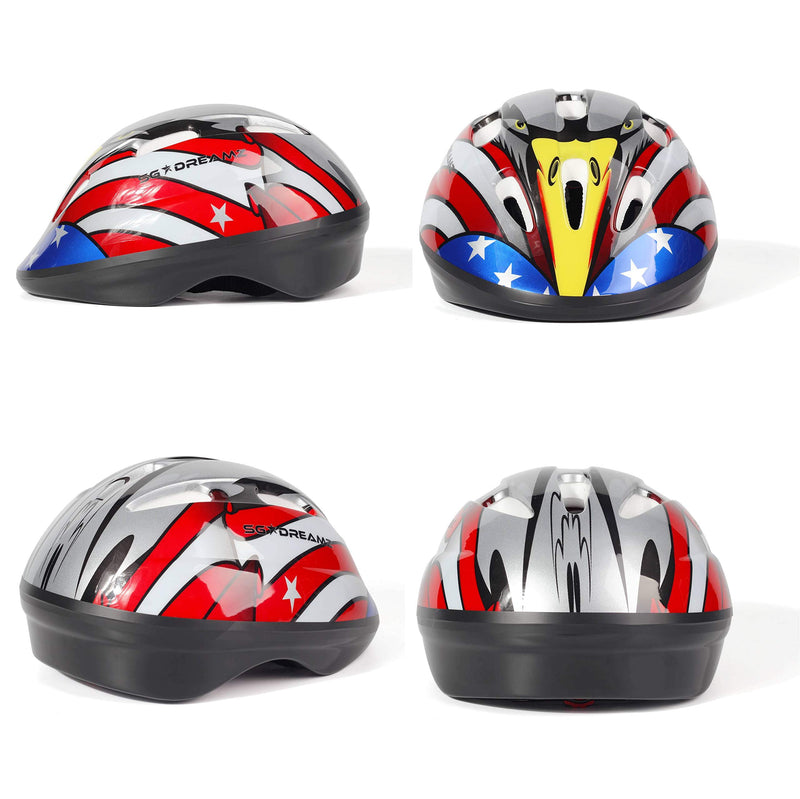 SG Dreamz Toddler Helmet - Adjustable from Infant to Toddler Size, Ages 1 to 3 - CSPC Certified Kids Bike Bicycle Cycling BMX Scooter Roller Skating Helmets Boys and Girls Will Love AMERICANEAGLE - BeesActive Australia