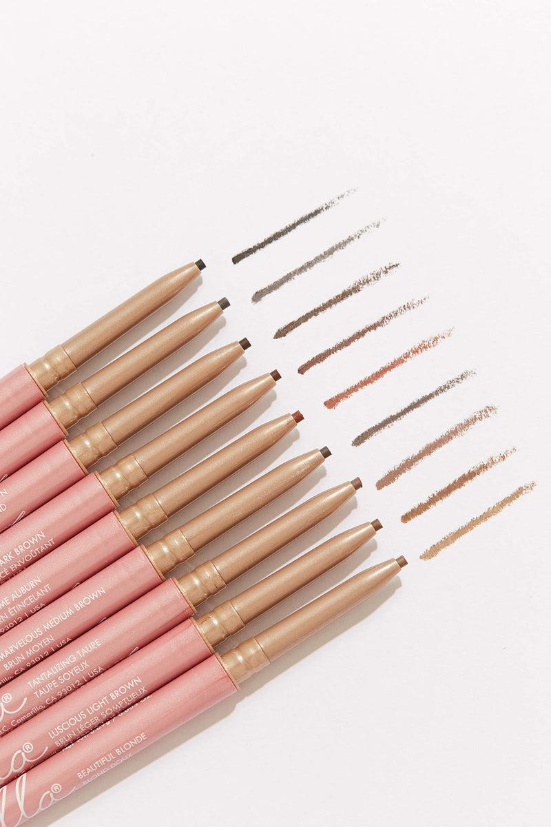 Chella Eyebrow Pencil, Tantalizing Taupe - Vegan, Gluten Free, Cruelty Free, Paraben Free, - Long Wearing, Smooth Consistency - BeesActive Australia