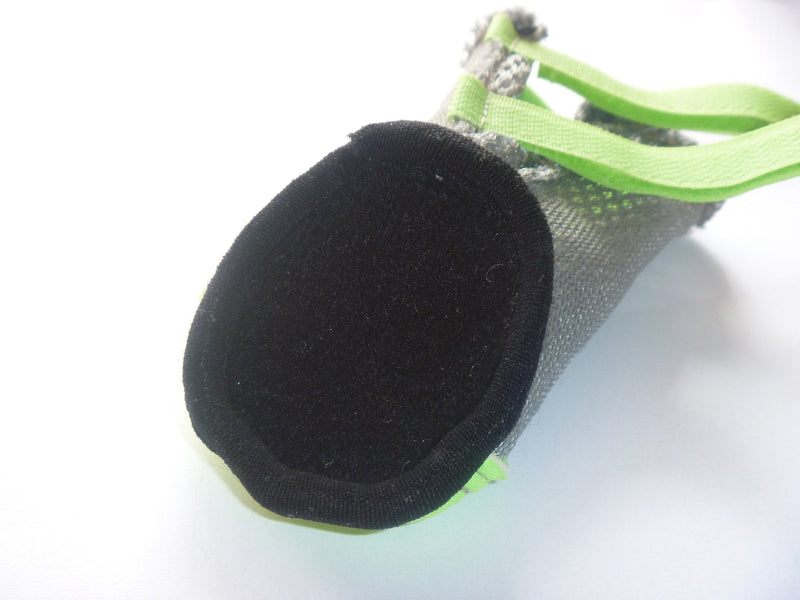 LONSUNEER Puppy Soft Sole Nonslip Mesh Boots 2 Reflective Straps Breathable Set of 4 Medium Bright Green - BeesActive Australia