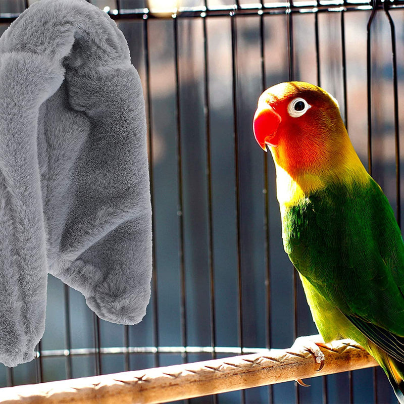 ISMARTEN 2 Pieces Comfort Corner Fleece Bird Blanket, Cuddle Nest Hanging Toy for Bird Cage, Warm Bird Shelter Bed for Small and Medium Parrots, Cockatiel Pigeon and Lovebirds - BeesActive Australia