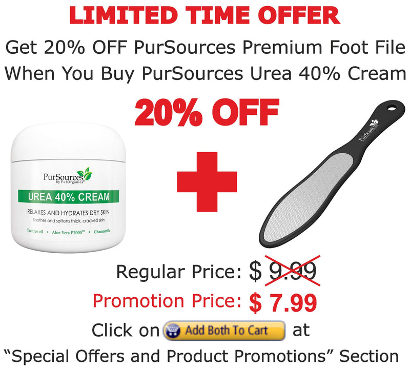 PurOrganica Urea 40% Foot Cream – With Pumice Stone and Brush - Callus Remover - Moisturizes & Rehydrates Thick, Cracked, Rough, Dead & Dry Skin - For Feet, Elbows and Hands - 4 oz - BeesActive Australia
