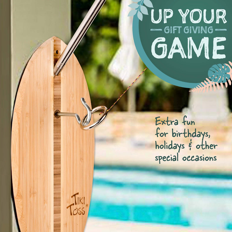 Tiki Toss Ring Toss Game for Adults & Kids - Deluxe, Outdoor or Indoor Original - BeesActive Australia