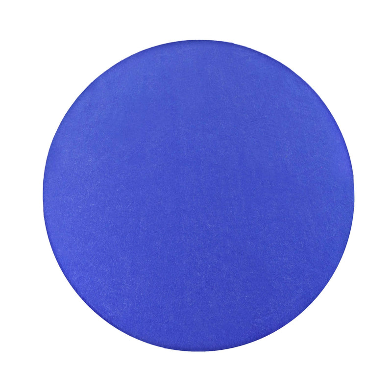 Jigitz Round Game Table Cover Fitted Table Cloth - 36in to 48in Elastic Fit Felt Poker Table Cover Protector Blue - BeesActive Australia