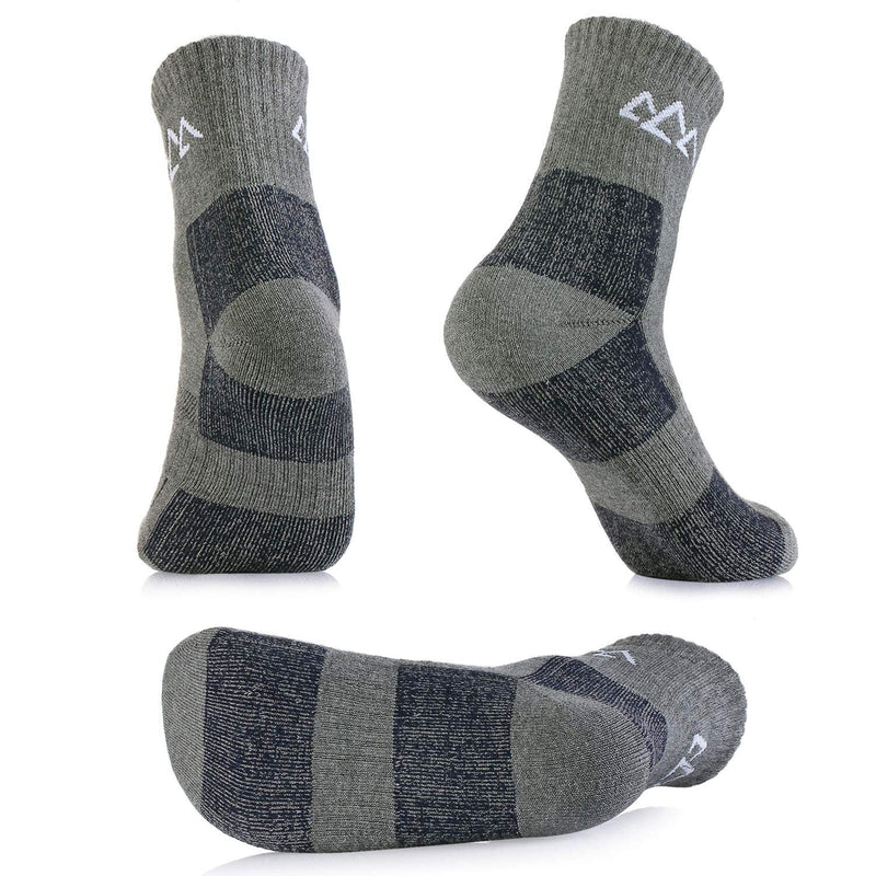 innotree 3 Pack Men's Full Cushioned Hiking Walking Socks, Quarter Crew Socks Men's Quarter - BeesActive Australia