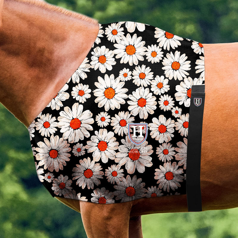 Harrison Howard Horse Stretchy Shoulder Guard Anti Rub Bib for Horse Daisy Full (Large) - BeesActive Australia