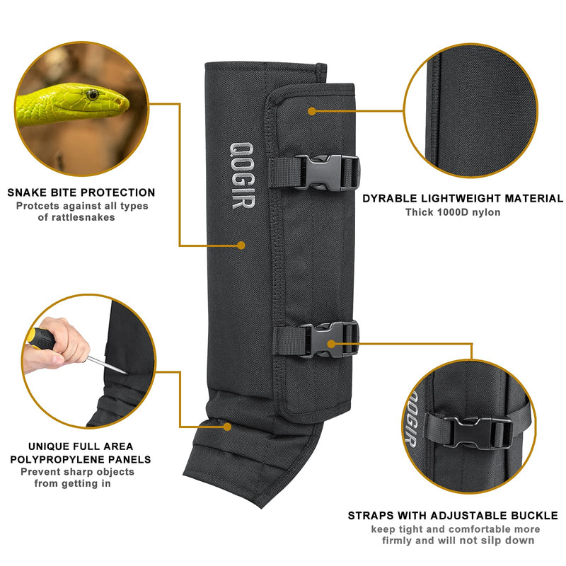 QOGIR Snake Gaiters for Hunting: Durable Snake Guards, Snake Gaiter Leggings for Men & Women, Snake Bite Protection for Lower Legs, Snake Proof Gaiters with Adjustable Size - BeesActive Australia