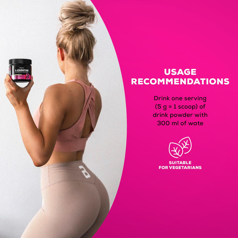 BioTechUSA L-Carnitine Drink Powder, Flavoured Food Supplement Drink Powder with L-carnitine L-Tartrate, Acetyl-L-carnitine, Minerals and Sweetener, 150 g, Lemon ice Tea - BeesActive Australia