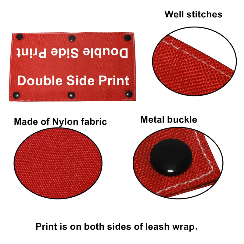 Funny Dog Leash Sleeve Nervous Do Not Pet Dog Leash Wrap Wrap Alert Hanging ID Patch Tag Pet Birthday Giftt(Do Not Pe) Do Not Pet-Sleeve - BeesActive Australia