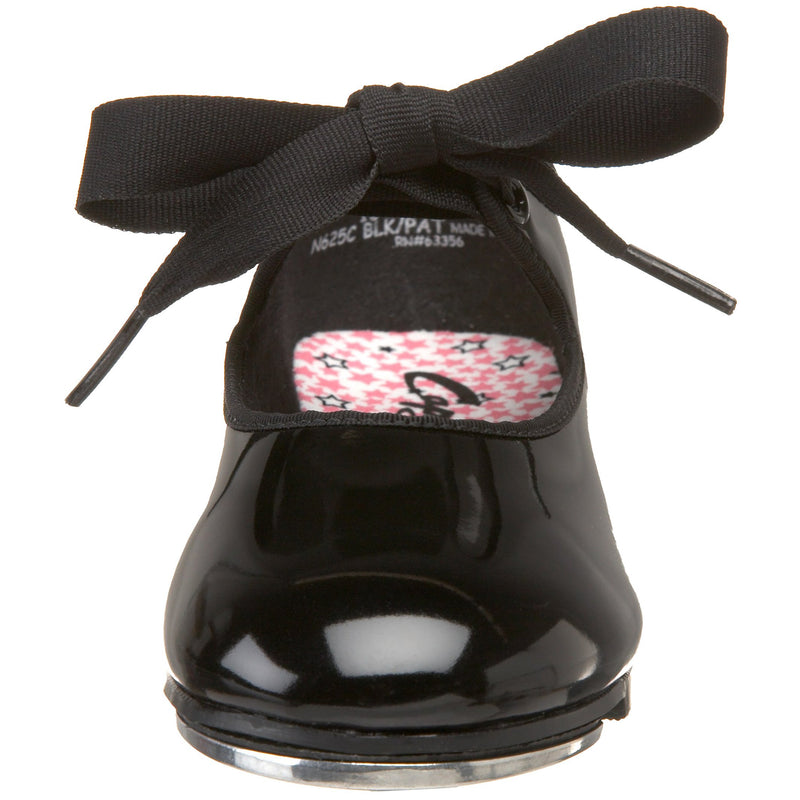 [AUSTRALIA] - Capezio Toddler/Little Kid Jr.Tyette N625C Tap Shoe 10 Toddler Black Patent 