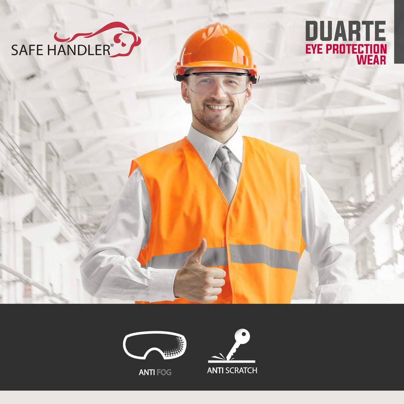 SAFE HANDLER Duarte Premium Over Glasses | ANSI Z87.1, Impact Resistant Polycarbonate Lens, UV400, Anti-Fog & Anti-Scratch 1 Pair - BeesActive Australia