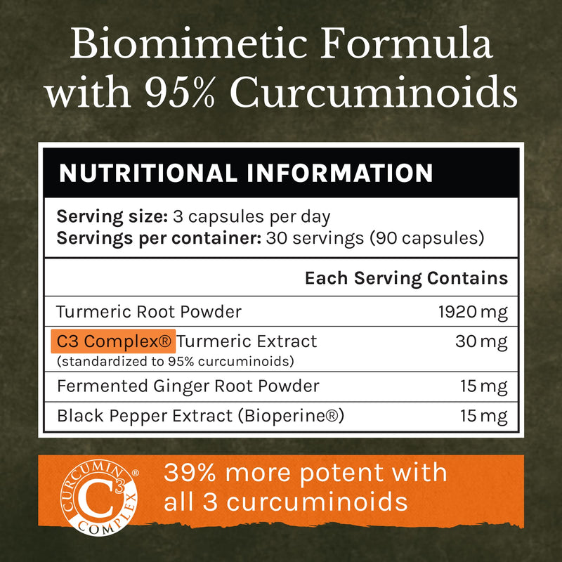 𝗡𝗘𝗪 𝟮𝟬𝟮𝟯* Turmeric and Black Pepper Capsules High Strength, Pure Curcumin with Ginger Roots - Strengthen Joints, Antioxidant, Vegan & Gluten Free, 90 Turmeric Capsules Turmeric Curcumin 1000 mg Capsules - BeesActive Australia