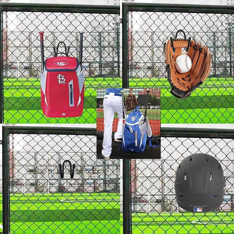 AUXPhome 2 Pack Portable Baseball Helmet Bag Fence Hangers,Fence Hooks,Baseball/Softball Helmet Storage Rack Holder for Baseball Bat Bags Organizer, Backpack and Gloves Hanger, Sports Equipment Caddy - BeesActive Australia