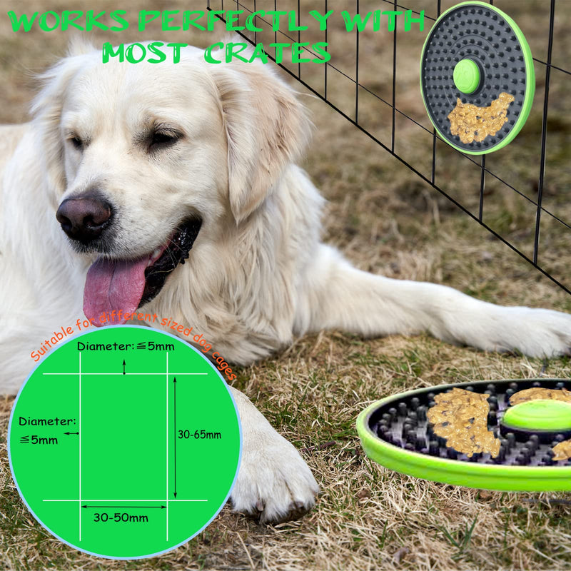 Dog Crate Toy Training Tool for Reduce Anxiety,Dog Treat Dispenser for Pet Behavior Training Aid,Secures to Crate Peanut Butter Toy,Puppy Crate Treat Holder Dog Kennel Therapy Training Slow Feeder Toy Z_Lick Mat - BeesActive Australia