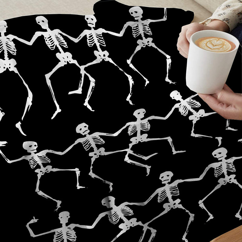 Pindola Dancing Skeletons Throw Blanket Warm Lightweight Soft Cozy Warm Home Decoration 50"x40" for Child - BeesActive Australia
