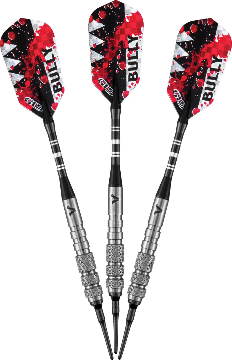 [AUSTRALIA] - Viper Bully 80% Tungsten Soft Tip Darts with Storage/Travel Case, 18 Grams Medium Knurling 