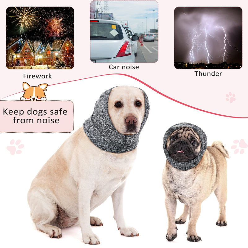 4 Pieces No Flap Ear Wraps for Dogs Quiet Ears Dog Ear Cover Muffs Snood for Calming Dog Noise Protection, Dog Head Wrap Anti Anxiety Dog Hat Snood for Small Dog Cat Grooming Bathing (9-10 Inch) - BeesActive Australia