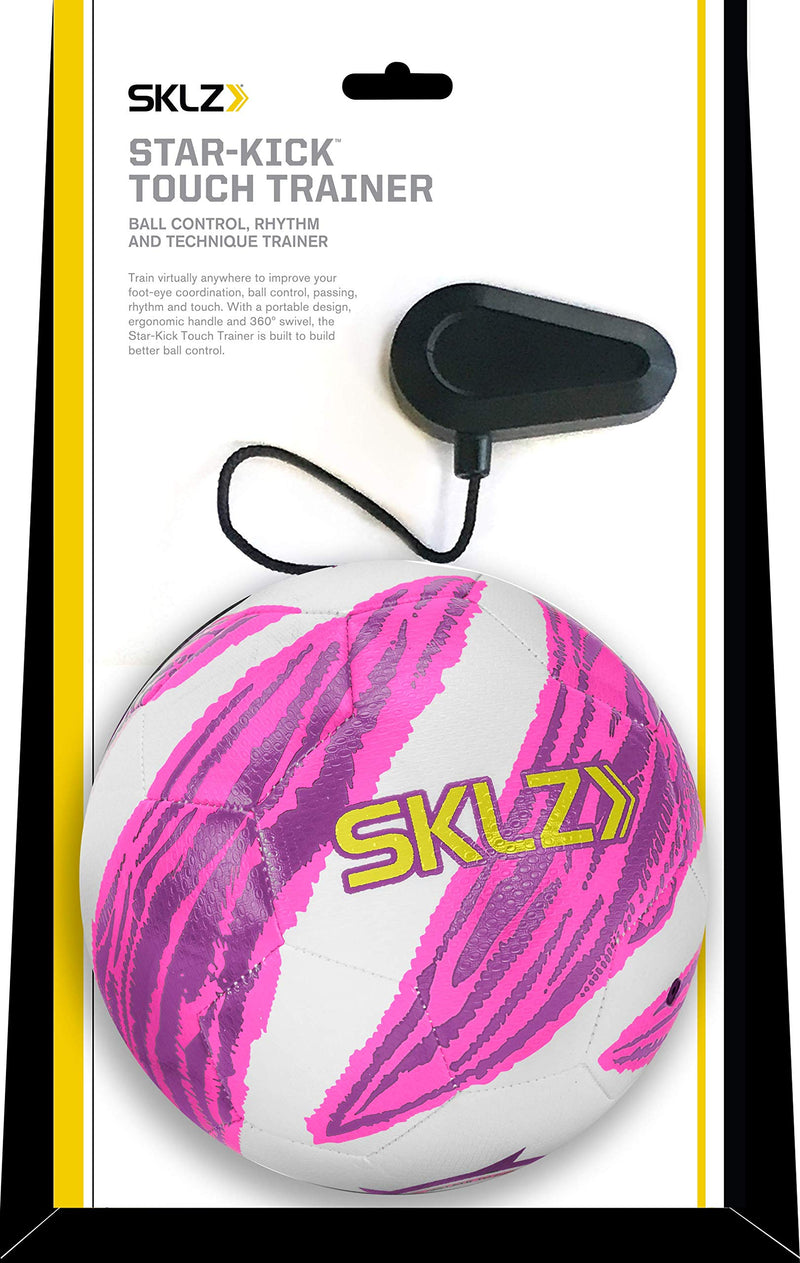 SKLZ Star-Kick Solo Soccer Trainer with Size 1 Soccer Ball Pink - BeesActive Australia