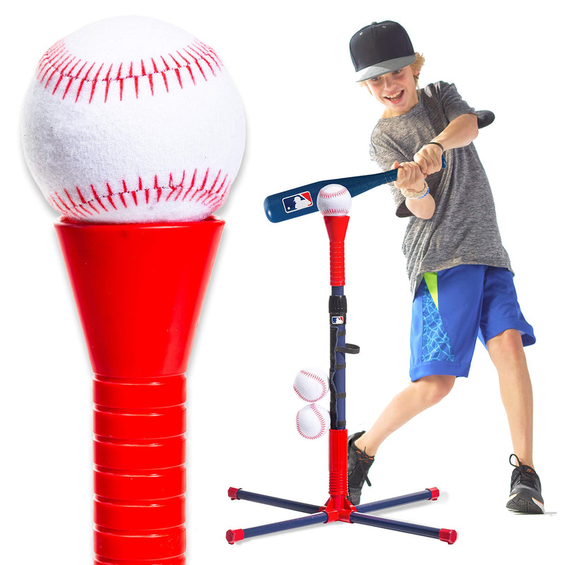 Franklin Sports Grow-with-Me Kids Baseball Batting Tee + Stand Set for Youth + Toddlers - Toy Baseball, Softball + Teeball Hitting Tee Set for Boys + Girls Replacement Baseballs (4) - BeesActive Australia