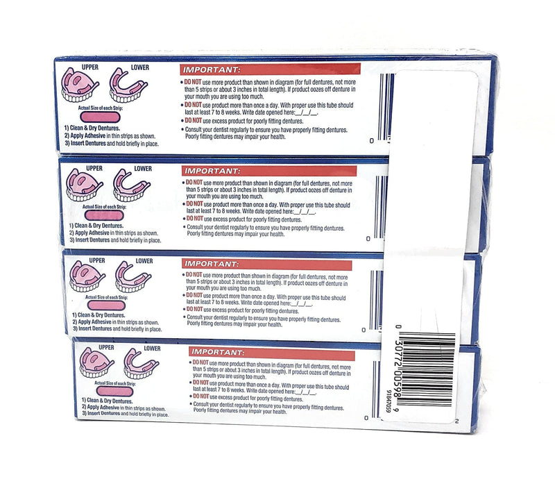 Fixodent Advanced Max Hold Denture Adhesive, 2.2 oz (Pack of 4) - BeesActive Australia