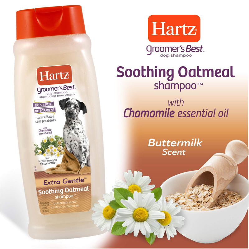 Hartz Groomer's Best Dog Shampoo For All Pet Washing Needs and All Life Stages OATMEAL 18 oz - BeesActive Australia