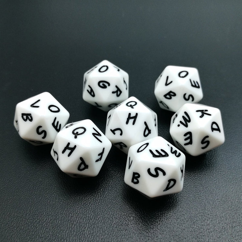 Bescon Alphabet Dice 20 Faces A-T Uppercase, 20 Sides Letter Dice, 3pcs per Set - BeesActive Australia