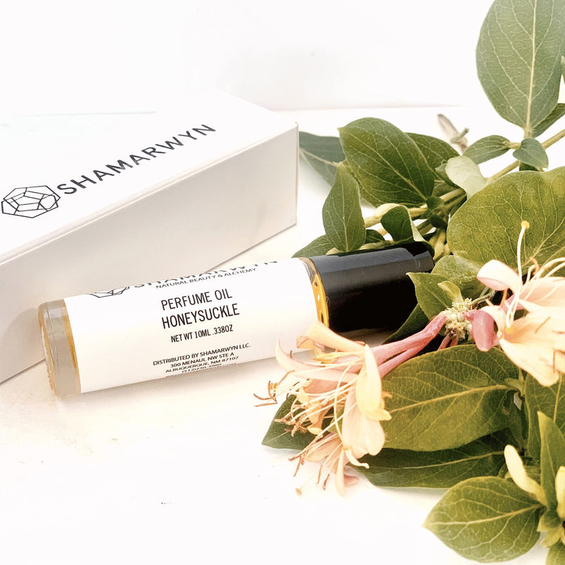 Honeysuckle Perfume Oil, Natural Organic Botanical, Pure Essential Oil Blend Roll-On by Shamarwyn - BeesActive Australia
