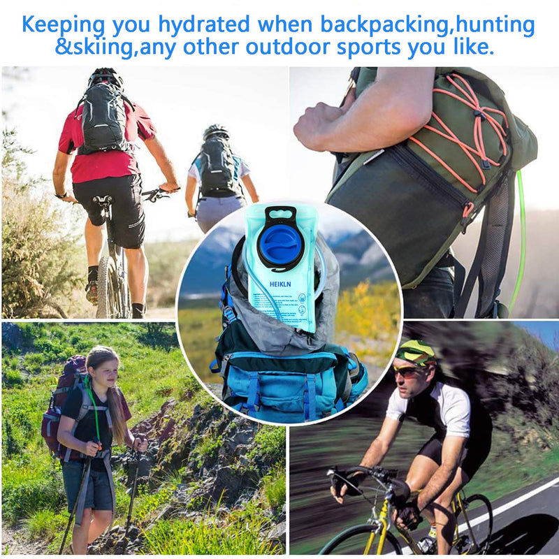 Hydration Bladder 2 Liter,Leak Proof Water Reservoir, BPA Free Military Water Storage Bladder Bag Hydration Pack Replacement Easy Clean for Bicycling Hiking Camping Hunting Running 2PC Bladders - BeesActive Australia