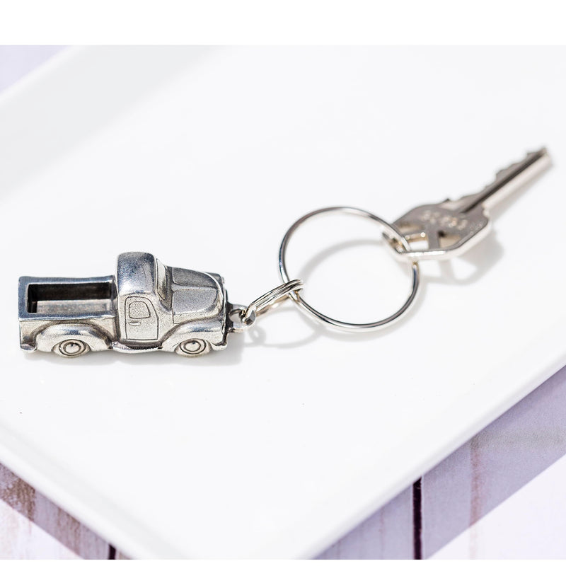 DANFORTH Pickup Truck Keyring, Handcrafted Pewter - 2” Wide and ¾” Tall, Made In USA - BeesActive Australia