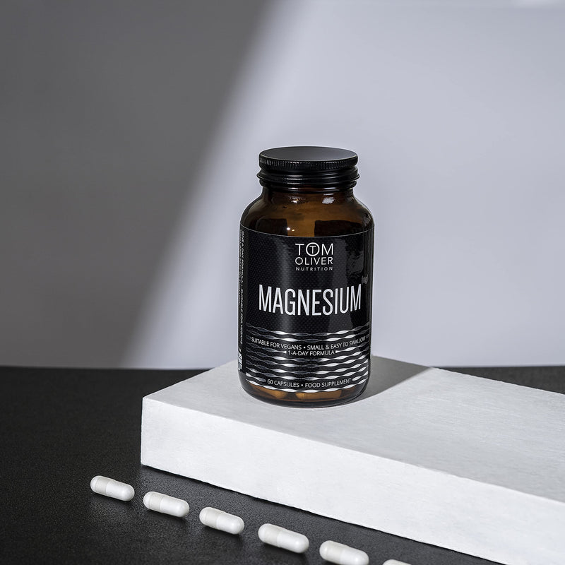 Tom Oliver Nutrition - Magnesium Taurate - 600mg per Capsule (60 Capsules) 1 a Day Formula (1) - BeesActive Australia