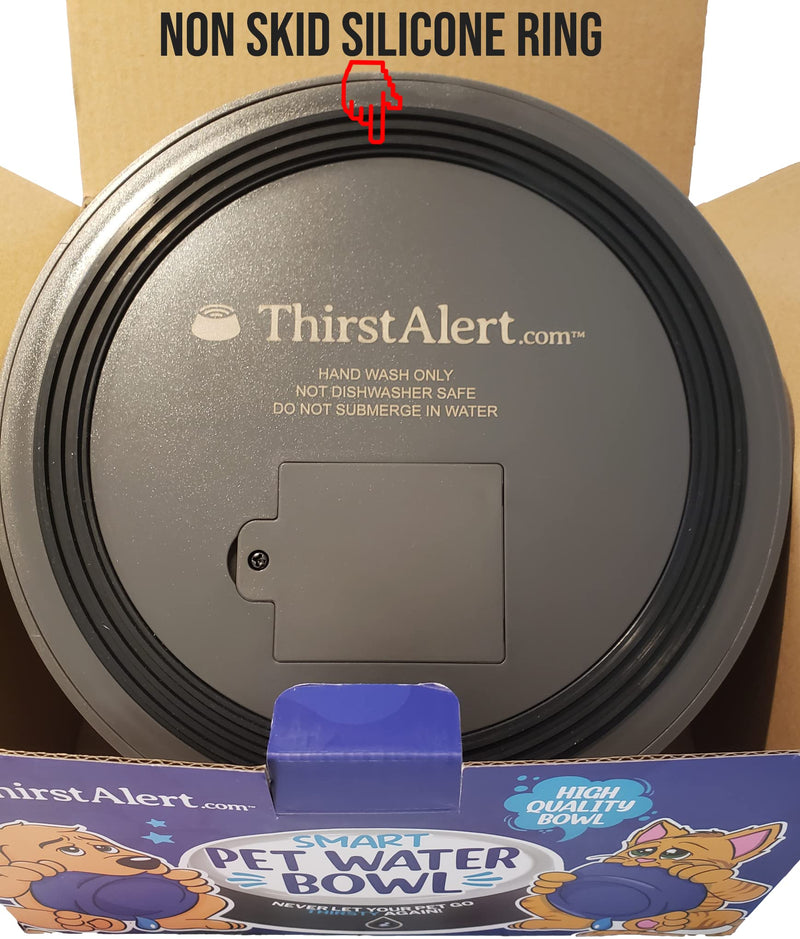 ThirstAlert.com Smart Pet Water Bowl. Never let Your Pet Go Thirsty Again. 3 LED Lights Will Blink & Let You Know When The Water Bowl is Approximately 80% Empty. - BeesActive Australia