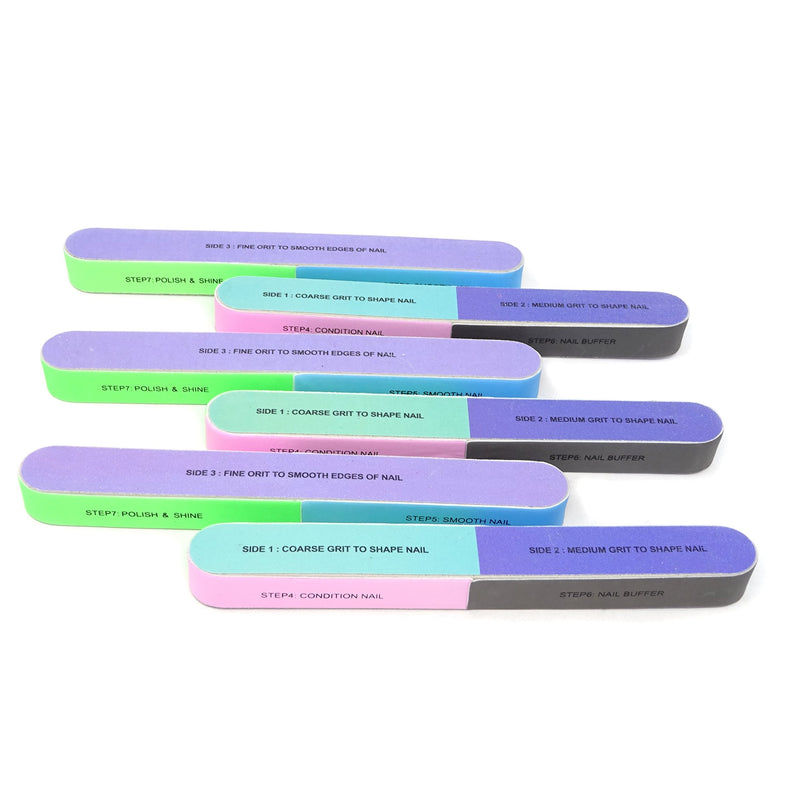 Honbay 6PCS Nail Art Tool Nail File Nail Buffer Cosmetic Manicure, 7 Ways - BeesActive Australia