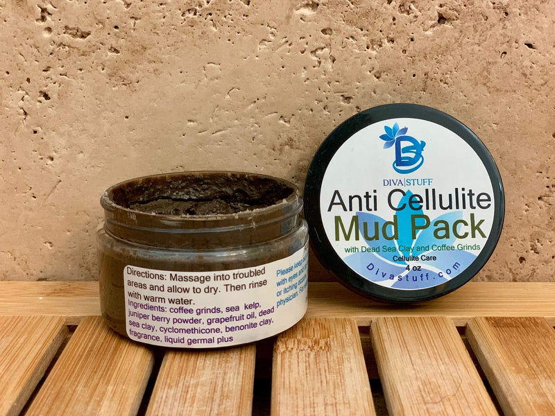 Anti Cellulite Mud Pack With Dead Sea Clay, Coffee Grinds, Fenugreek, Juniper & More By Kym's Diva Stuff - BeesActive Australia