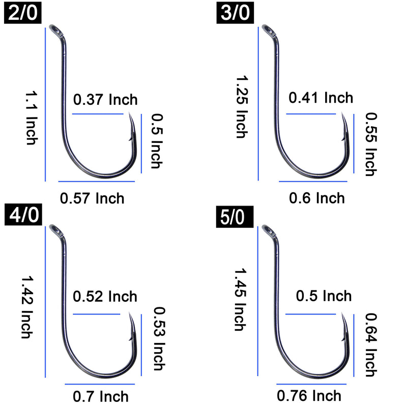 [AUSTRALIA] - Shaddock Fishing 100 Pcs Sharp Octopus Hook Sport Circle Fishing Hooks High Carbon Steel Fishing Jig Hook Black Fishhooks for Fresh/Salt Water - 13 Sizes 6#(100pcs per pack) 