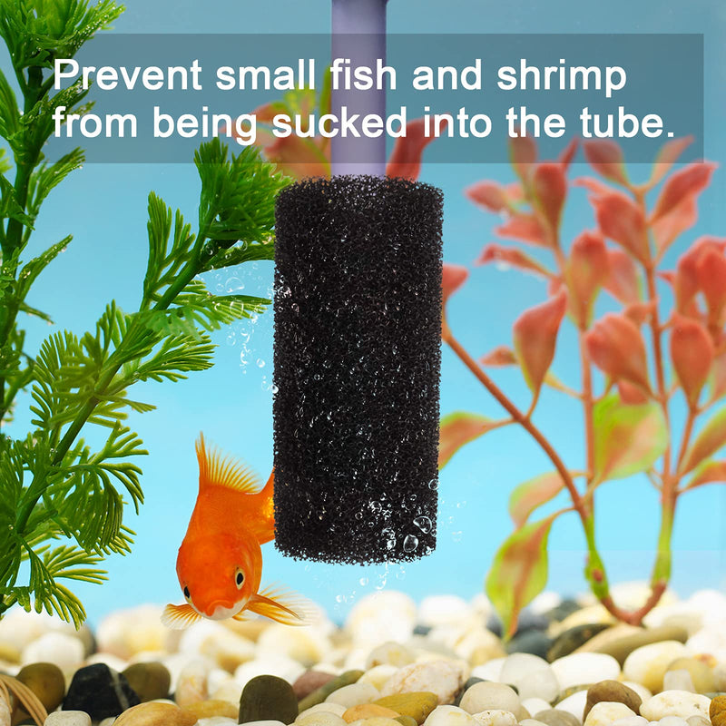 WEAVERBIRD 4PCS Pre-Filter Foam Sponge Roll Aquarium Filter Intake Cover for Aquarium Fish Tank Large - BeesActive Australia